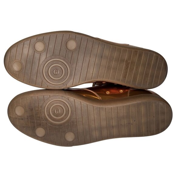 Dior Size Eu 45 Us 12 Metallic Cooper Liquid Gold High Top Sneaker Mens Shoes - Picture 2 of 11